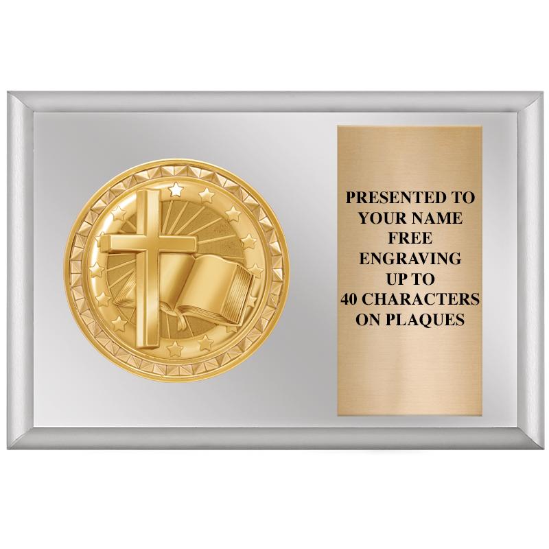 6" X 4" SILVER INSERT PLQ