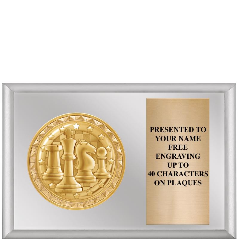 6" X 4" SILVER INSERT PLQ