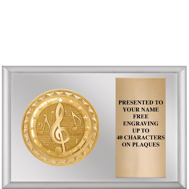 6" X 4" SILVER INSERT PLQ