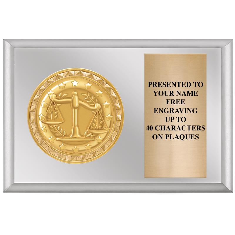 6" X 4" SILVER INSERT PLQ