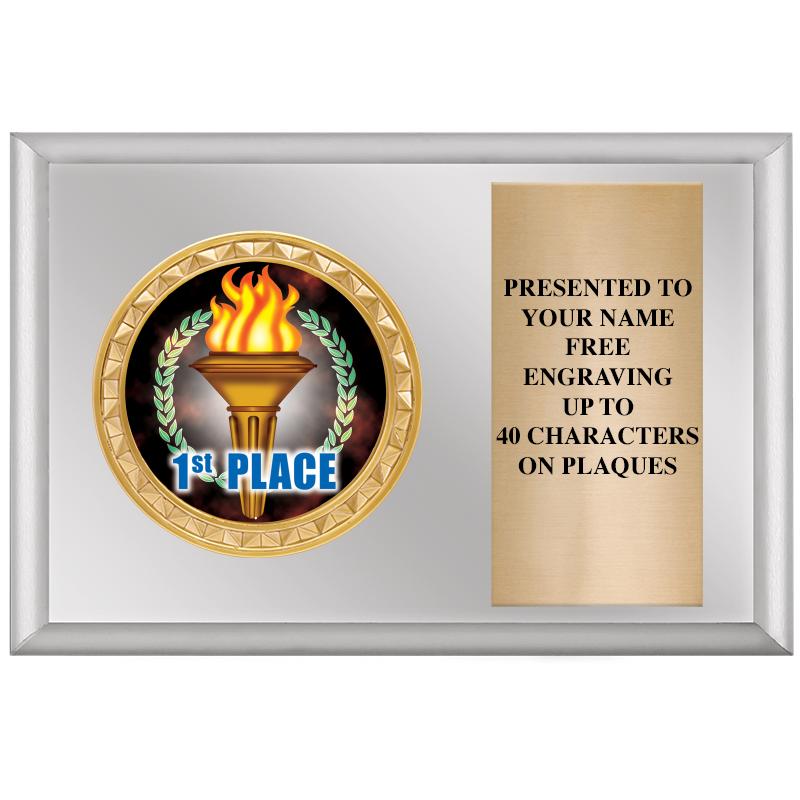 6" X 4" SILVER INSERT PLQ