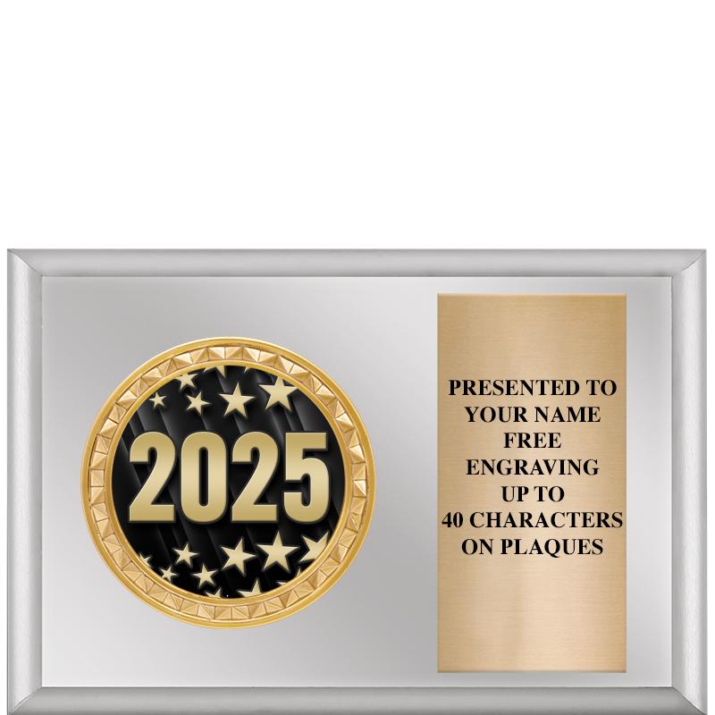 6" X 4" SILVER INSERT PLQ