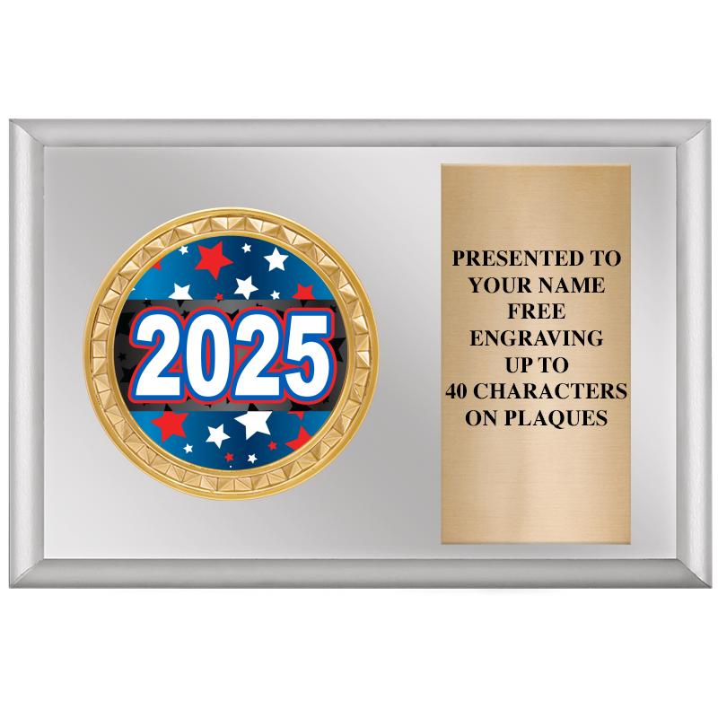 6" X 4" SILVER INSERT PLQ