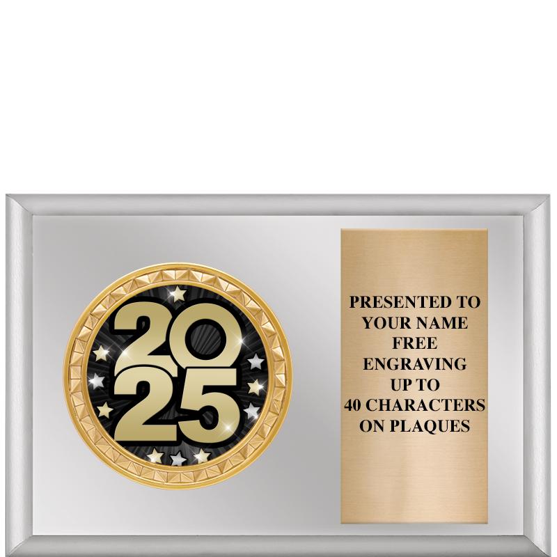 6" X 4" SILVER INSERT PLQ