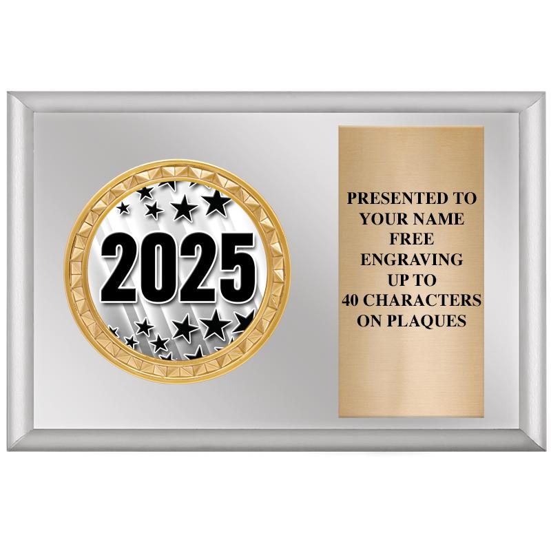 6" X 4" SILVER INSERT PLQ