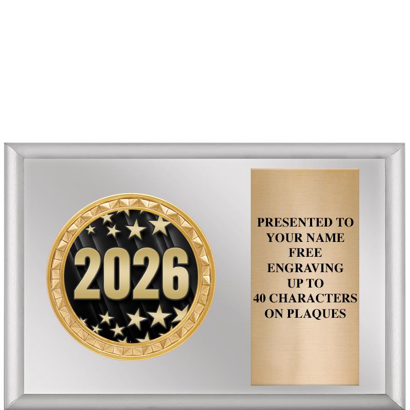 6" X 4" SILVER INSERT PLQ