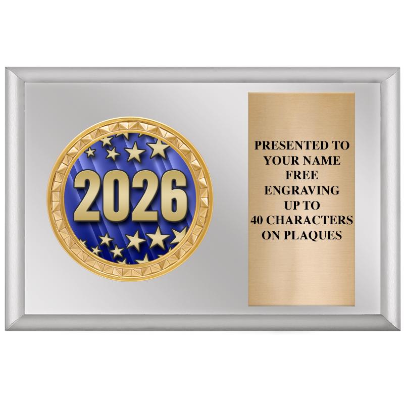 6" X 4" SILVER INSERT PLQ