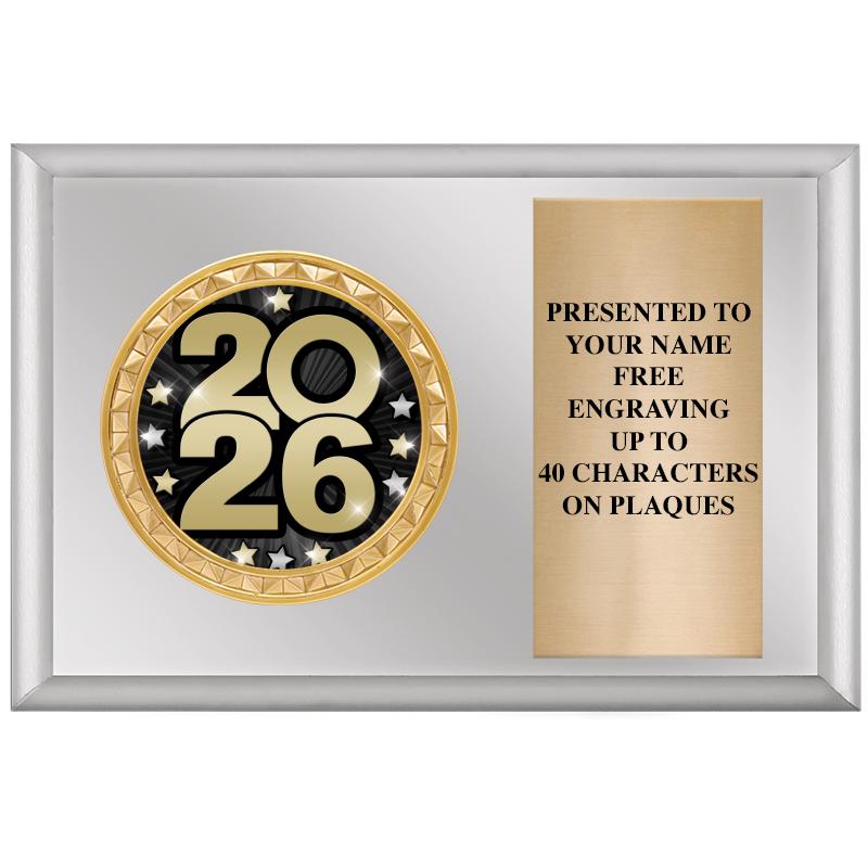 6" X 4" SILVER INSERT PLQ