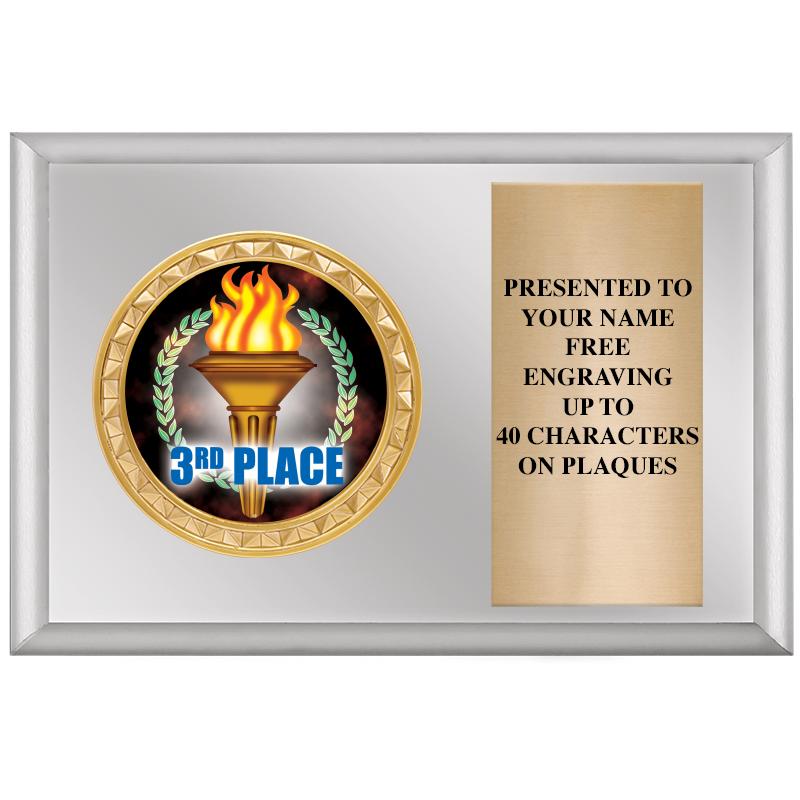 6" X 4" SILVER INSERT PLQ