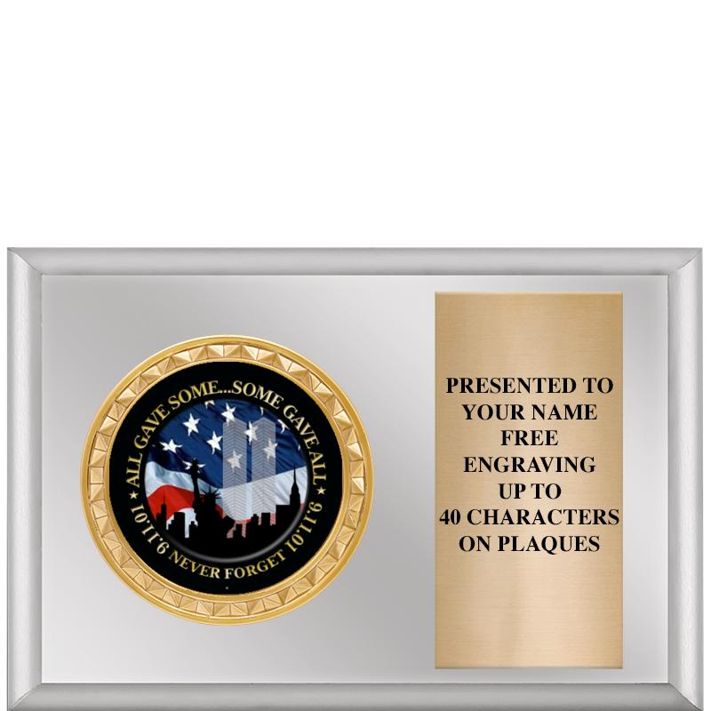 6" X 4" SILVER INSERT PLQ