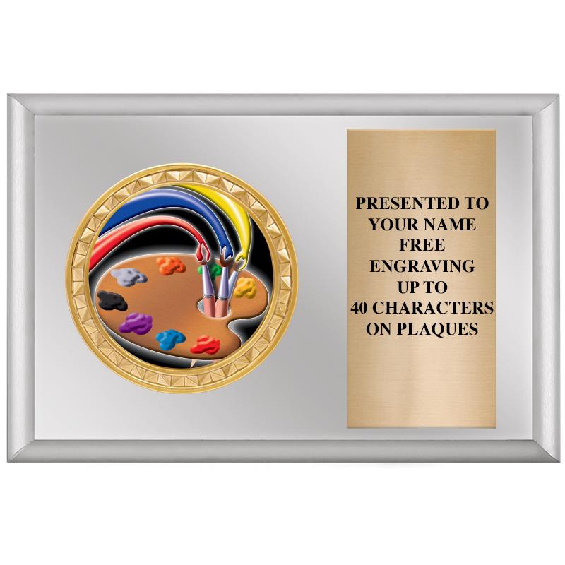 6" X 4" SILVER INSERT PLQ