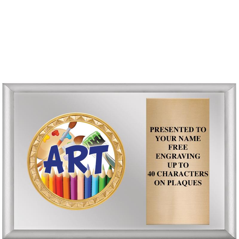 6" X 4" SILVER INSERT PLQ