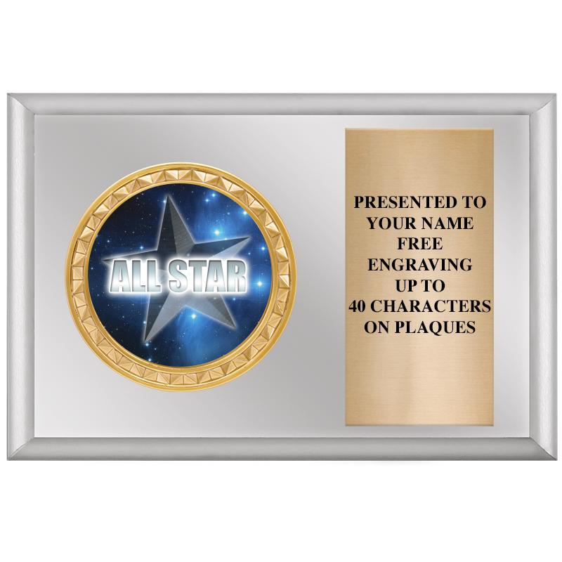 6" X 4" SILVER INSERT PLQ