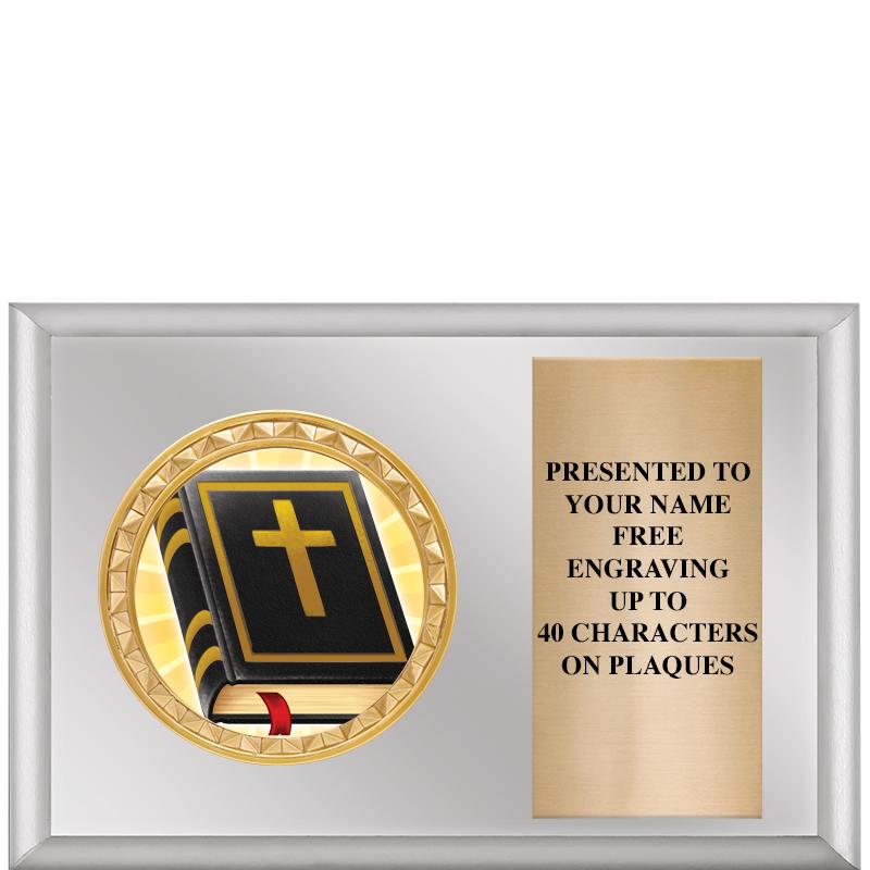 6" X 4" SILVER INSERT PLQ