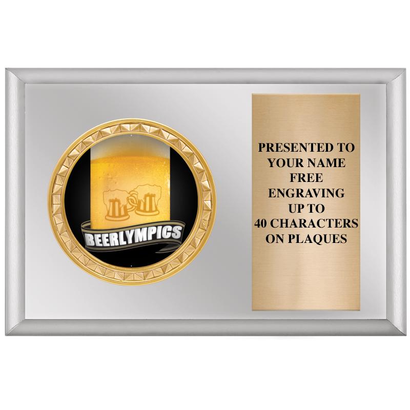 6" X 4" SILVER INSERT PLQ