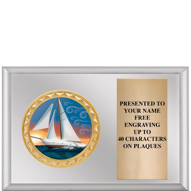 6" X 4" SILVER INSERT PLQ