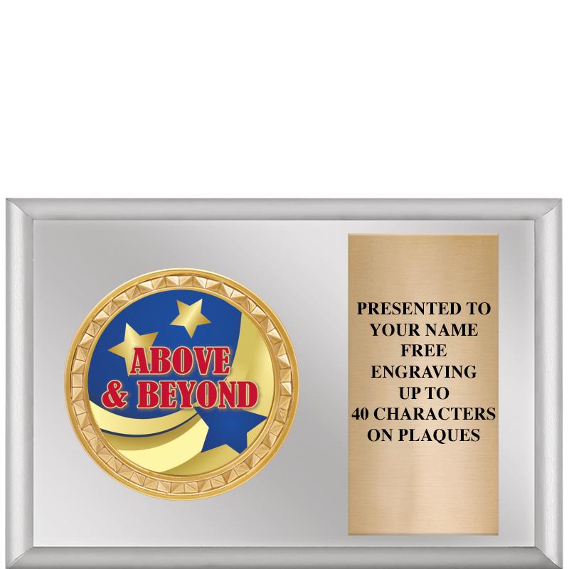 6" X 4" SILVER INSERT PLQ