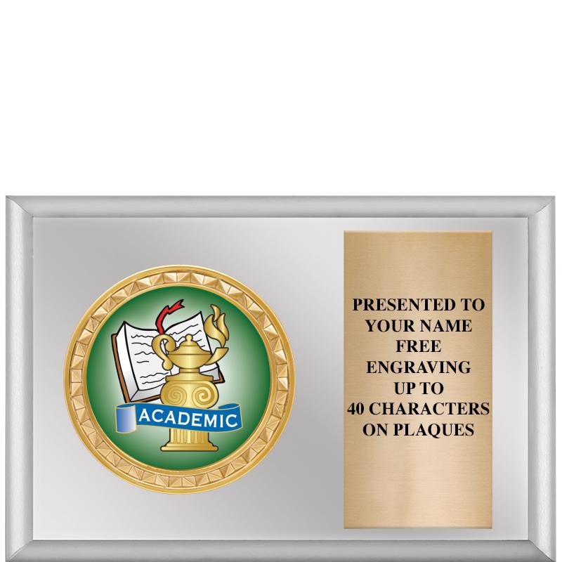 6" X 4" SILVER INSERT PLQ