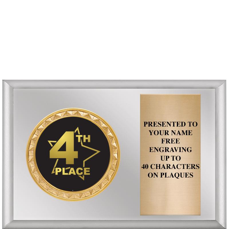 6" X 4" SILVER INSERT PLQ