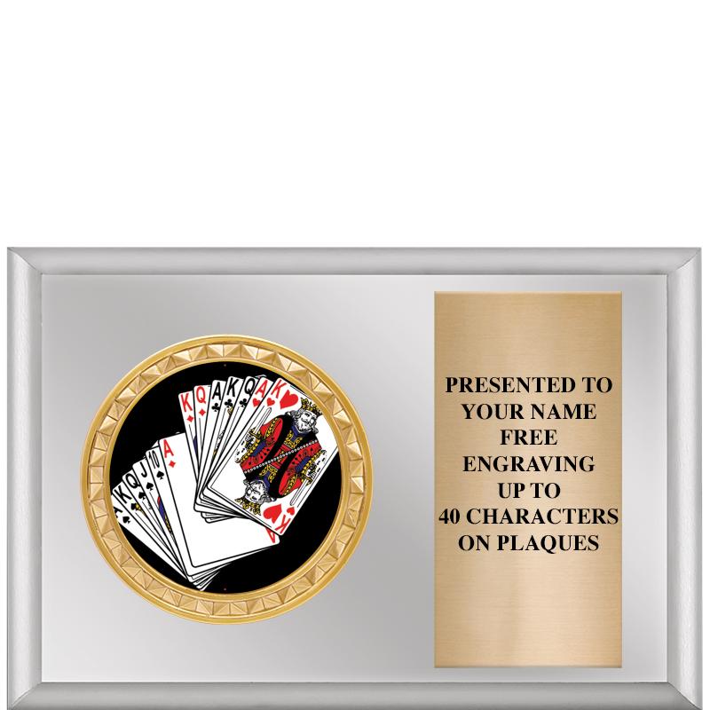 6" X 4" SILVER INSERT PLQ