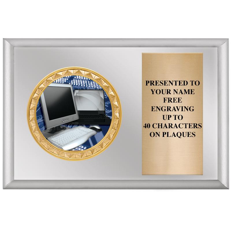 6" X 4" SILVER INSERT PLQ