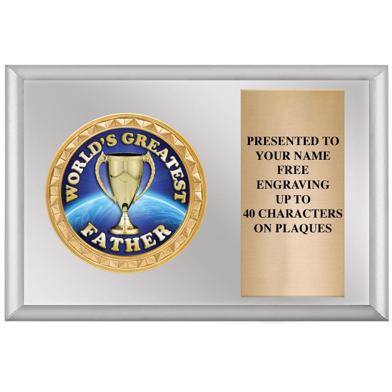 6" X 4" SILVER INSERT PLQ