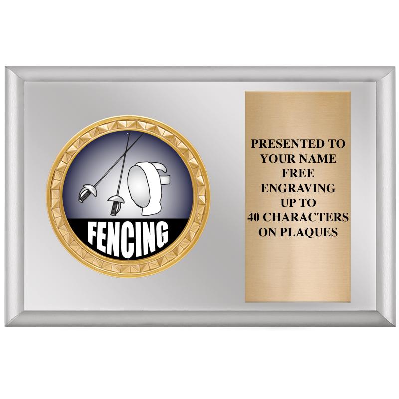 6" X 4" SILVER INSERT PLQ