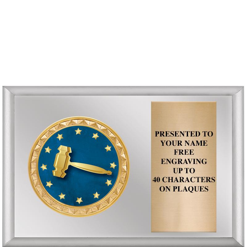 6" X 4" SILVER INSERT PLQ