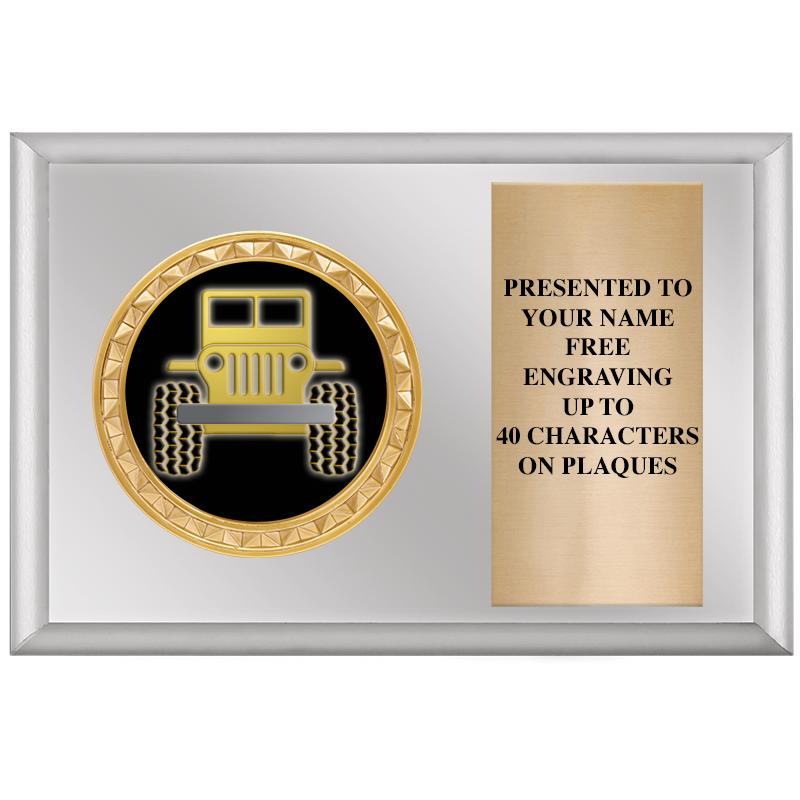 6" X 4" SILVER INSERT PLQ