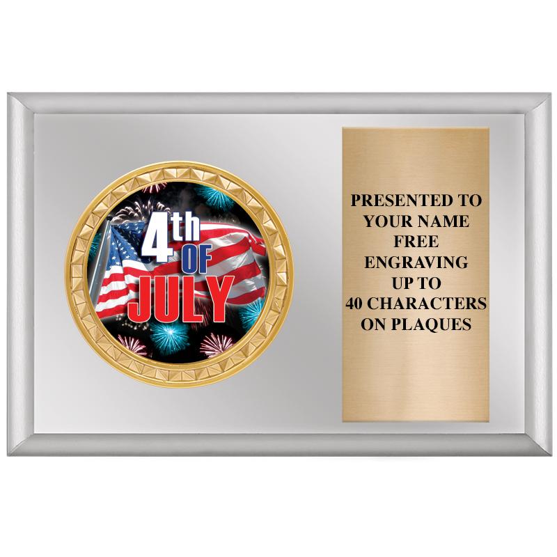 6" X 4" SILVER INSERT PLQ