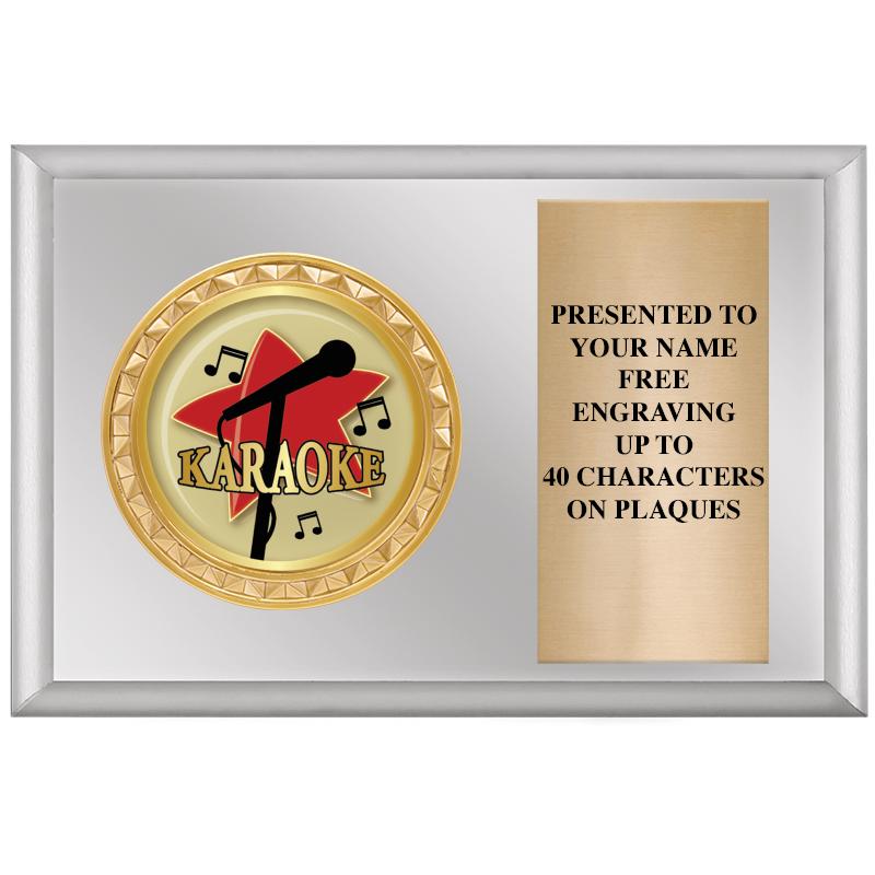 6" X 4" SILVER INSERT PLQ