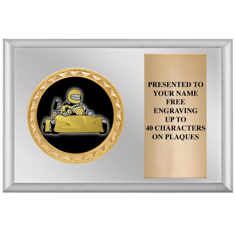 6" X 4" SILVER INSERT PLQ