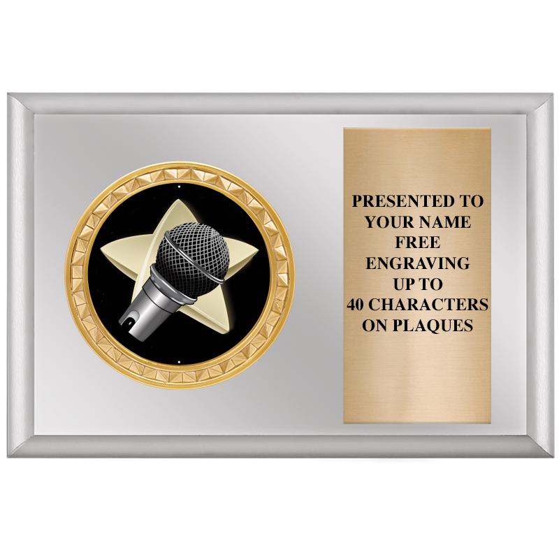 6" X 4" SILVER INSERT PLQ