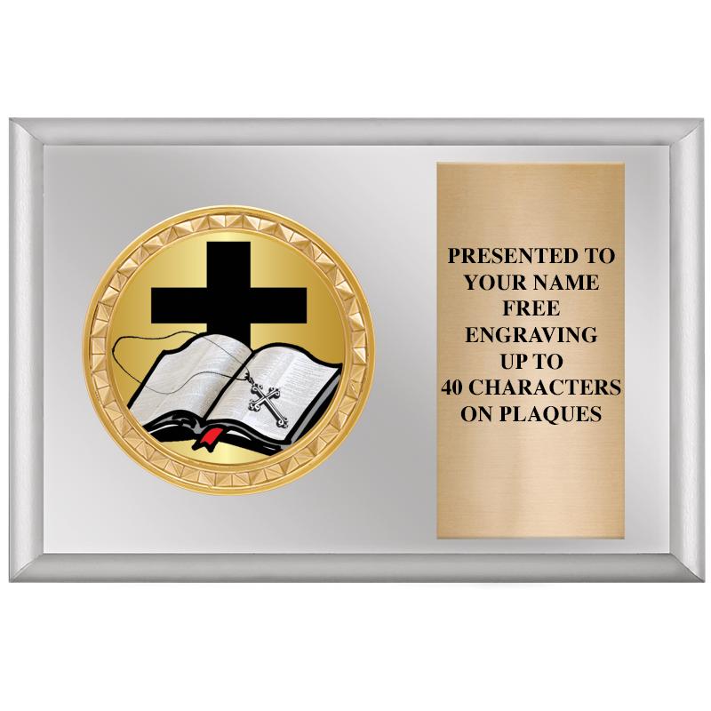 6" X 4" SILVER INSERT PLQ