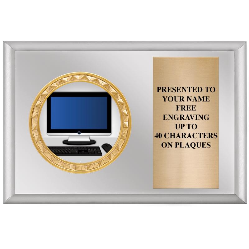 6" X 4" SILVER INSERT PLQ