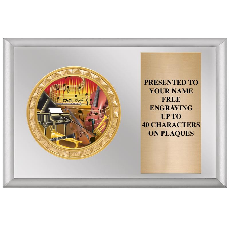 6" X 4" SILVER INSERT PLQ