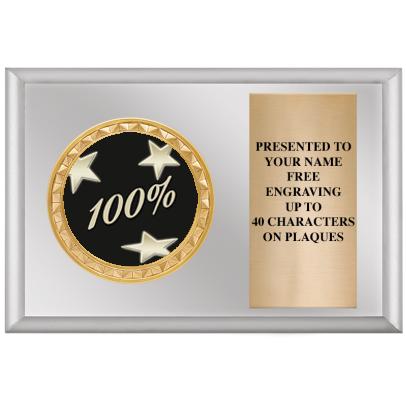 6" X 4" SILVER INSERT PLQ