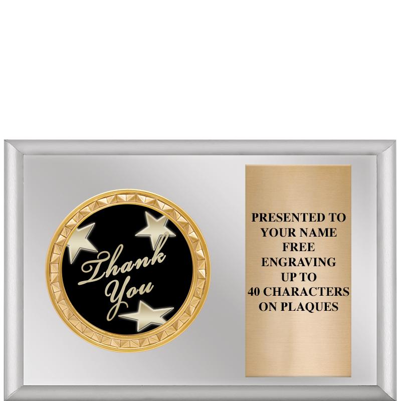 6" X 4" SILVER INSERT PLQ