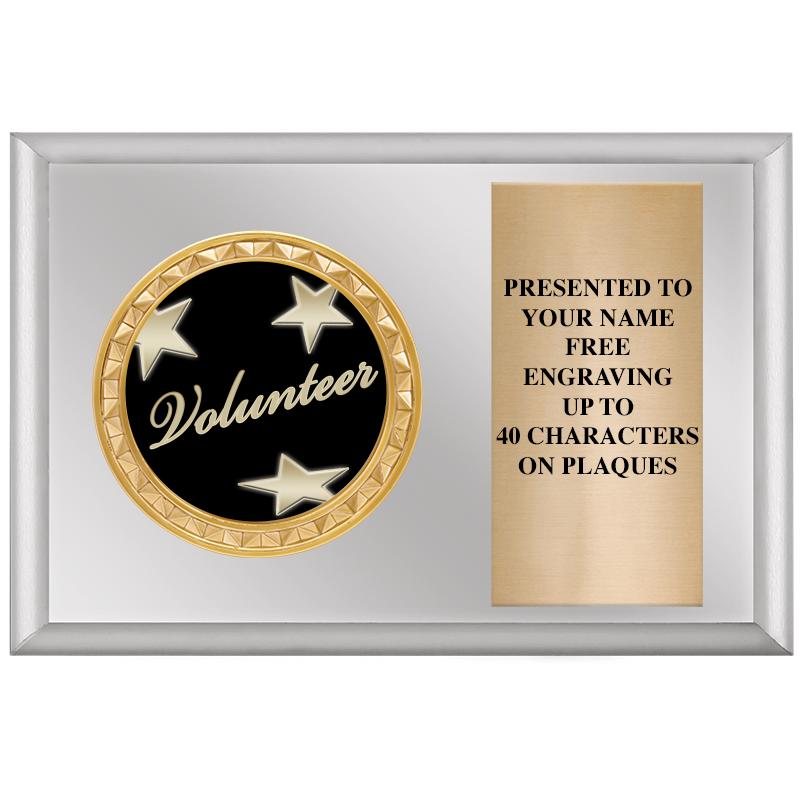 6" X 4" SILVER INSERT PLQ