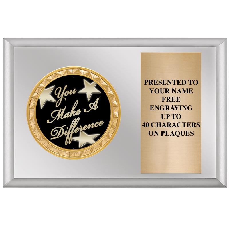 6" X 4" SILVER INSERT PLQ