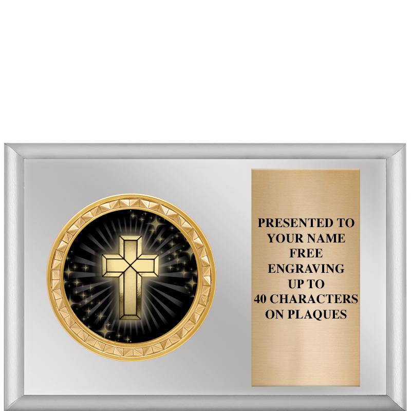 6" X 4" SILVER INSERT PLQ