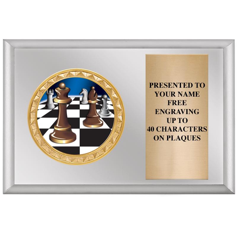 6" X 4" SILVER INSERT PLQ