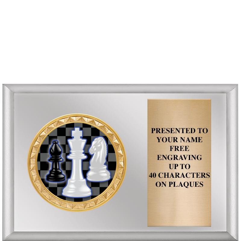 6" X 4" SILVER INSERT PLQ