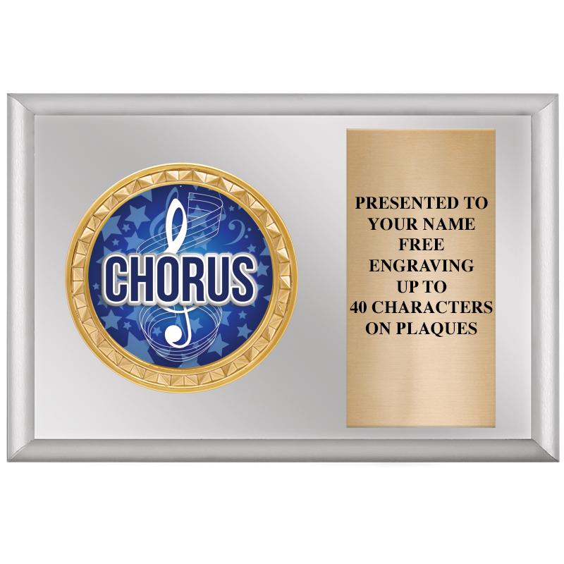 6" X 4" SILVER INSERT PLQ