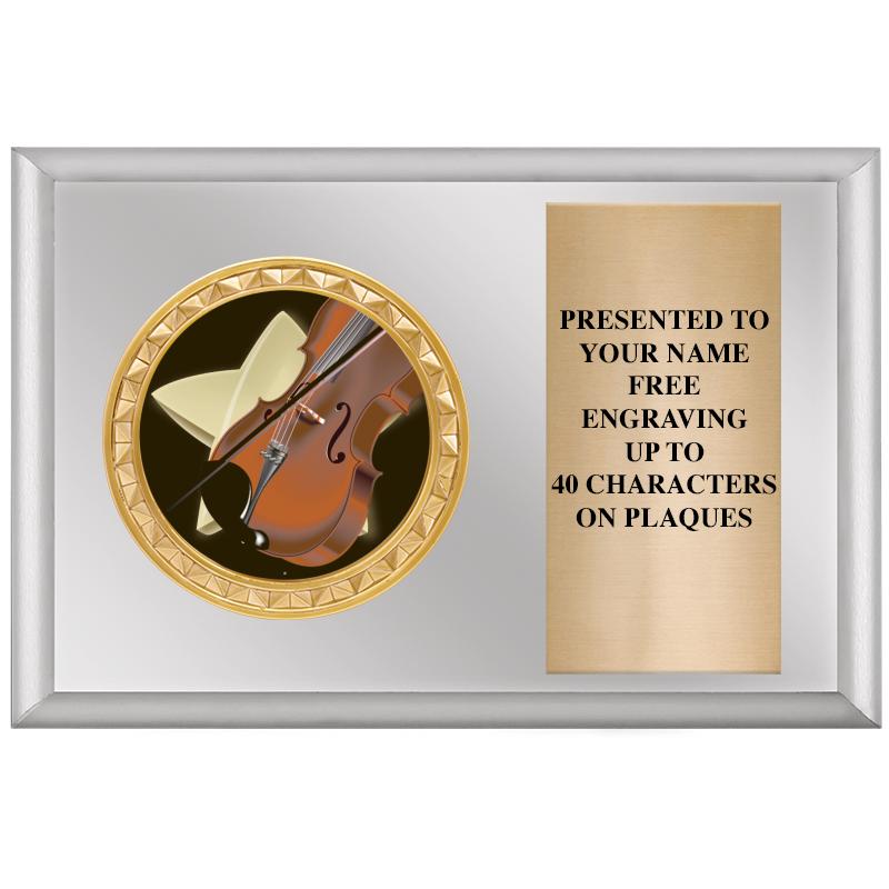 6" X 4" SILVER INSERT PLQ