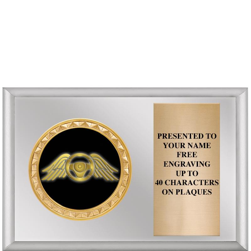 6" X 4" SILVER INSERT PLQ