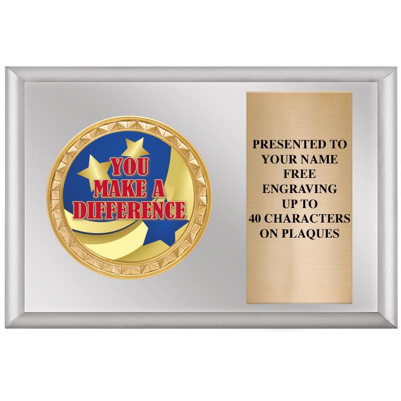 6" X 4" SILVER INSERT PLQ