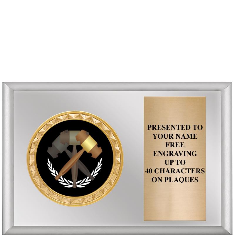 6" X 4" SILVER INSERT PLQ