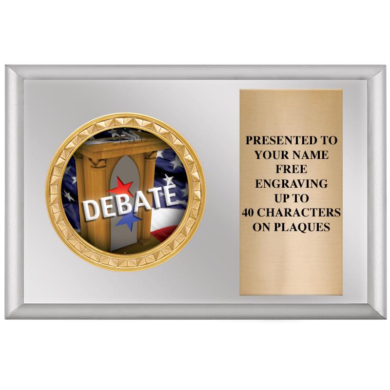 6" X 4" SILVER INSERT PLQ