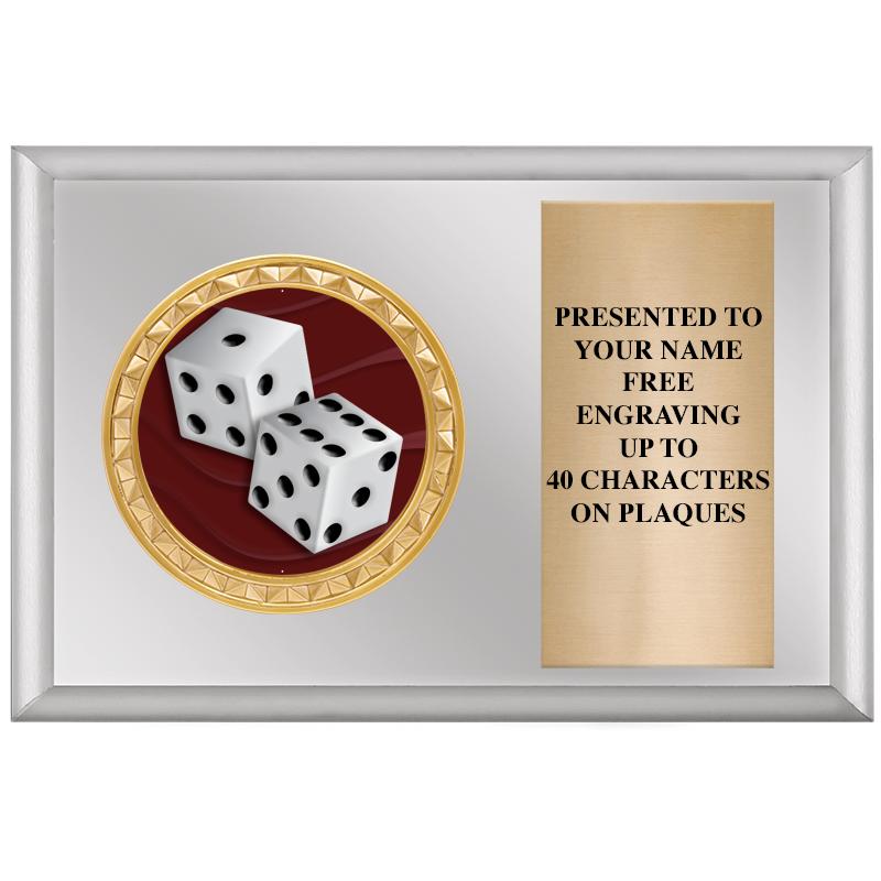 6" X 4" SILVER INSERT PLQ